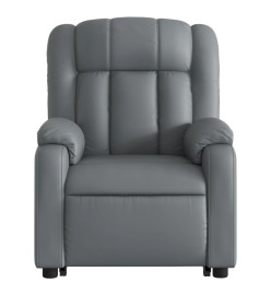 Fauteuil inclinable de massage Gris Similicuir