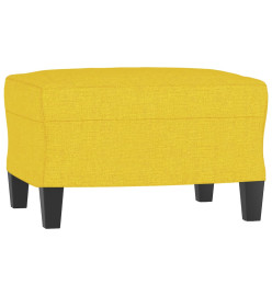 Ensemble de canapés 4 pcs jaune clair tissu