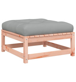 Repose-pied de jardin avec coussin bois massif douglas