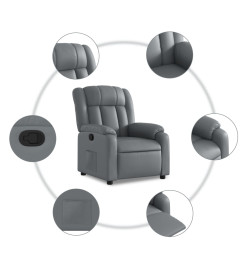 Fauteuil inclinable Gris Similicuir