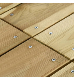 Mobilier de salle à manger de jardin 3 pcs Bois de pin imprégné