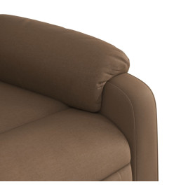 Fauteuil de massage inclinable Marron Tissu