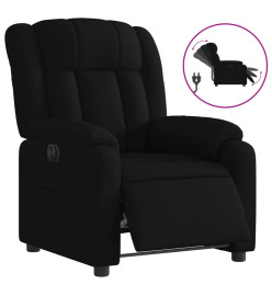 Fauteuil inclinable électrique Noir Tissu