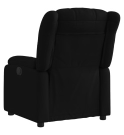 Fauteuil inclinable électrique Noir Tissu