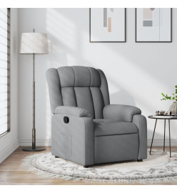 Fauteuil inclinable Gris clair Tissu