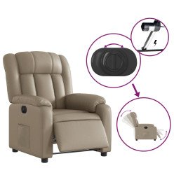 Fauteuil inclinable électrique Cappuccino Similicuir