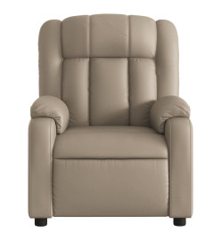 Fauteuil inclinable électrique Cappuccino Similicuir