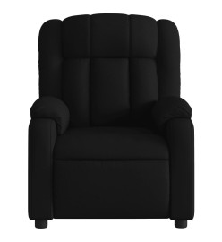 Fauteuil de massage inclinable Noir Tissu