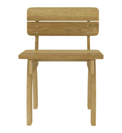 Mobilier de salle à manger de jardin 5 pcs Bois de pin imprégné