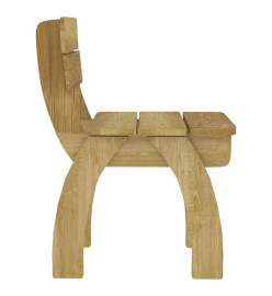 Mobilier de salle à manger de jardin 5 pcs Bois de pin imprégné