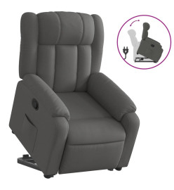 Fauteuil inclinable Gris foncé Tissu