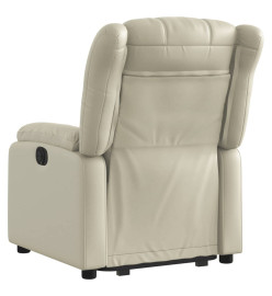 Fauteuil inclinable Crème Similicuir