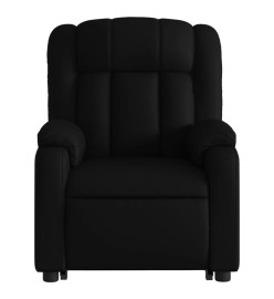 Fauteuil inclinable de massage Noir Similicuir