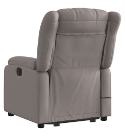 Fauteuil inclinable de massage Taupe Tissu