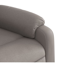 Fauteuil inclinable de massage Taupe Tissu