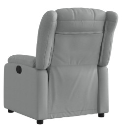 Fauteuil inclinable électrique Gris clair Tissu