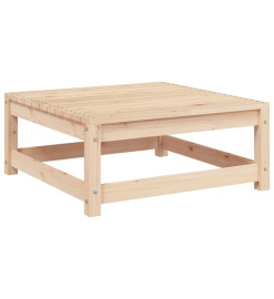 Canapé de jardin sans accoudoirs avec coussins et repose-pieds