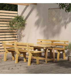 Mobilier de salle à manger de jardin 3 pcs Bois de pin imprégné