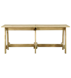 Table de jardin 220x74x75 cm Bois de pin imprégné