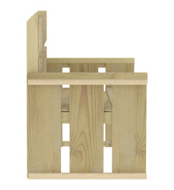 Mobilier de salle à manger de jardin 3 pcs Bois de pin imprégné