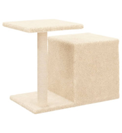 Arbre à chat avec griffoirs en sisal crème 50,5 cm