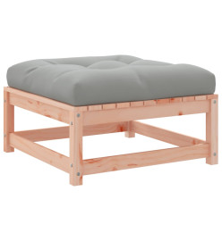 Repose-pieds de jardin avec coussins 2 pcs bois massif douglas