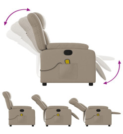 Fauteuil de massage inclinable Cappuccino Similicuir