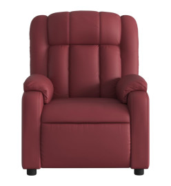 Fauteuil de massage inclinable Rouge bordeaux Similicuir