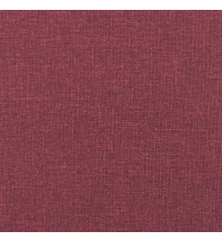 Ensemble de canapés 2 pcs rouge bordeaux tissu