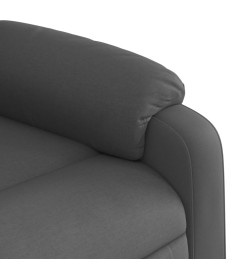 Fauteuil inclinable électrique Gris foncé Tissu