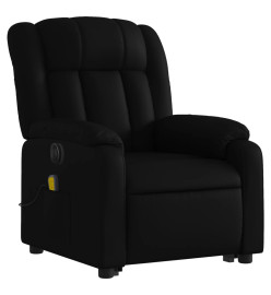 Fauteuil inclinable de massage électrique noir similicuir