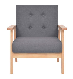 Fauteuil Gris foncé Tissu