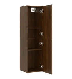 Meubles TV muraux 2 pcs Chêne marron 30,5x30x110 cm
