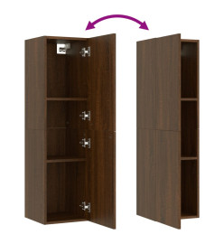 Meubles TV muraux 2 pcs Chêne marron 30,5x30x110 cm