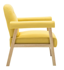 Fauteuil Jaune Tissu