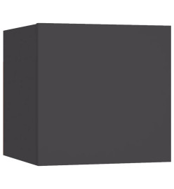 Meubles TV muraux 8 pcs Gris 30,5x30x30 cm