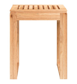 Tabouret de salle de bain 40x30x46 cm Bois massif de noyer