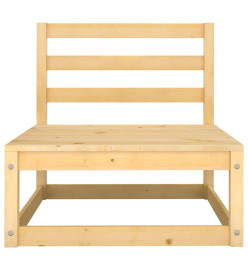 Canapés centraux de jardin 3 pcs Bois de pin massif
