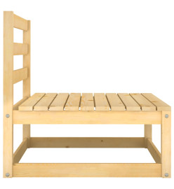 Canapés centraux de jardin 3 pcs Bois de pin massif