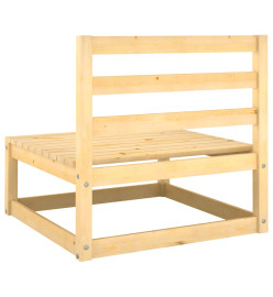 Canapés centraux de jardin 3 pcs Bois de pin massif