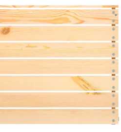Canapés centraux de jardin 3 pcs Bois de pin massif