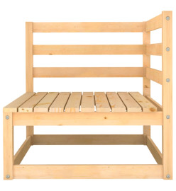 Salon de jardin 9 pcs Bois de pin massif