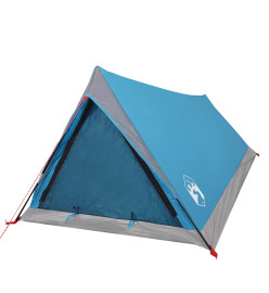 Tente de camping 2 personnes bleu 200x120x88/62cm taffetas 185T