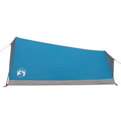 Tente de camping 2 personnes bleu 200x120x88/62cm taffetas 185T