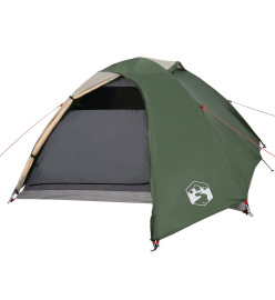 Tente de camping 4 personnes vert 267x272x145 cm taffetas 185T