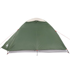 Tente de camping 4 personnes vert 267x272x145 cm taffetas 185T