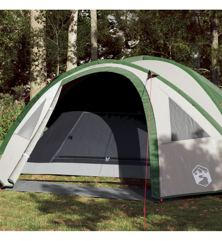 Tente de camping 4 personnes vert 300x250x132 cm taffetas 185T