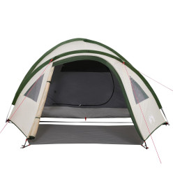 Tente de camping 4 personnes vert 300x250x132 cm taffetas 185T