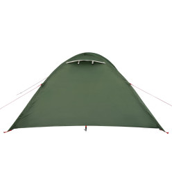 Tente de camping 4 personnes vert 300x250x132 cm taffetas 185T