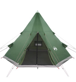 Tente de camping 4 personnes vert 367x367x259 cm taffetas 185T